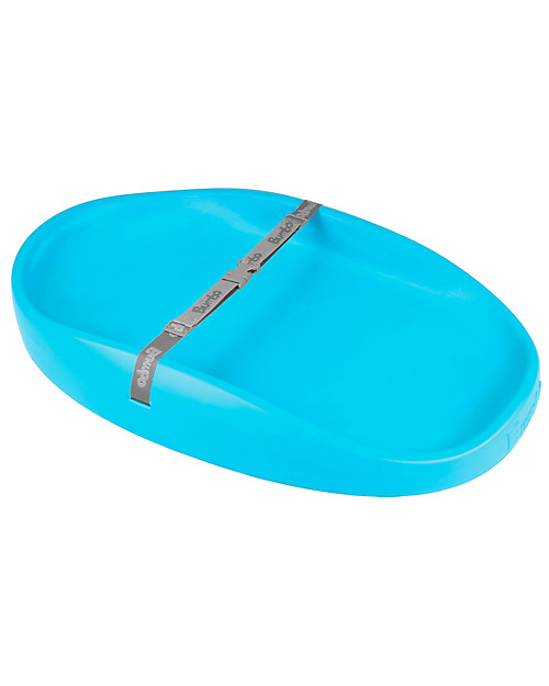 Bumbo Fasciatoio Portatile con Cinture di Sicurezza, Blu - In morbida e comoda schiuma di gomma! Fasciatoi da Viaggio