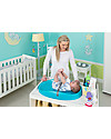 Bumbo Fasciatoio Portatile con Cinture di Sicurezza, Blu - In morbida e comoda schiuma di gomma! Fasciatoi da Viaggio