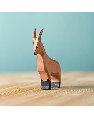 Bumbu Toys Capra di Montagna - 9,5 cm - Fatto a Mano Animali in Legno
