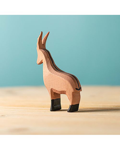 Bumbu Toys Capra di Montagna - 9,5 cm - Fatto a Mano Animali in Legno