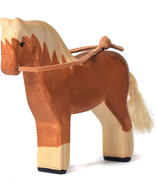 Bumbu Toys Cavallo - Legno - 13 cm - Fatto a Mano Animali in Legno