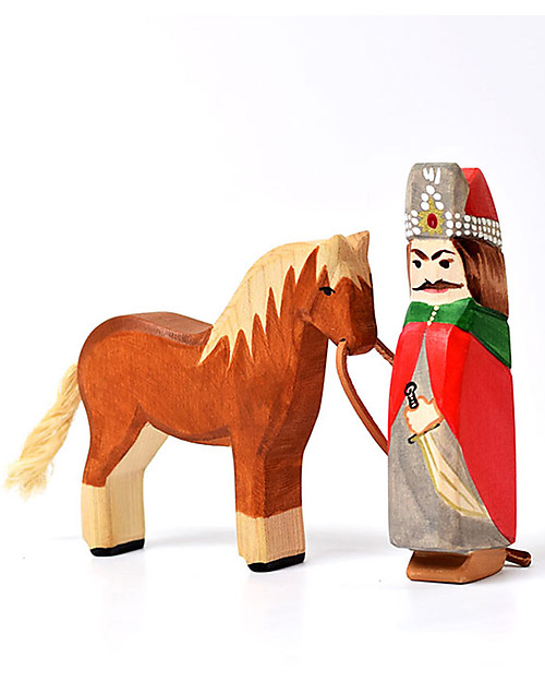 Bumbu Toys Cavallo - Legno - 13 cm - Fatto a Mano Animali in Legno