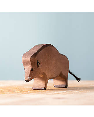 Bumbu Toys Cinghiale - 11 cm - Fatto a Mano Animali in Legno