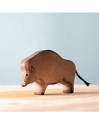 Bumbu Toys Cinghiale - 11 cm - Fatto a Mano Animali in Legno