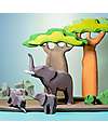 Bumbu Toys Elefante Bimbi - Piccolo - 8,5 cm - Fatto a Mano Animali in Legno