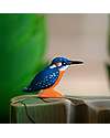 Bumbu Toys Martin Pescatore - 3 cm - Fatto a Mano Animali in Legno