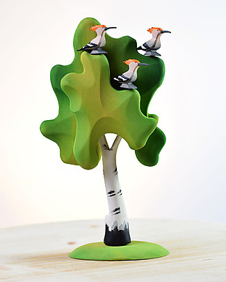 Bumbu Toys Upupa - Legno - 6 cm - Fatto a Mano Animali in Legno
