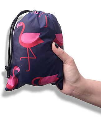 BundleBean Copertura Protettiva Impermeabile Leggera Fenicotteri Blu per Babywearing Accessori Babywearing