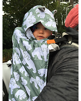 BundleBean Copertura Protettiva Impermeabile Termica Orsi Polari per Babywearing Marsupi