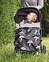 BundleBean GO - Copertina Universale 5-1 da Passeggino - Fulmine Argento - Impermeabile e Termica Accessori Vari