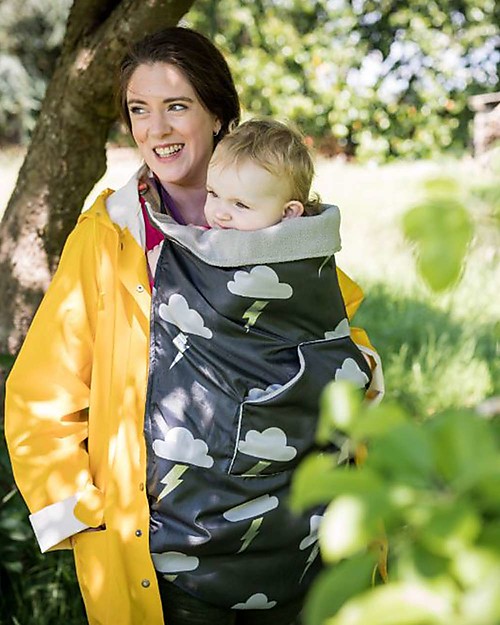 BundleBean GO - Copertina Universale 5-1 da Passeggino - Fulmine Argento - Impermeabile e Termica Accessori Vari