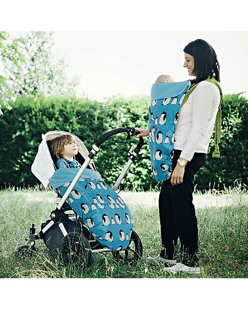 BundleBean GO - Copertina Universale 5-1 da Passeggino - Pinguini - Impermeabile e Termica Accessori Vari