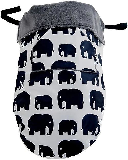 BundleBean GO - Copertura Universale 5-1 da Passeggino - Elefanti - Impermeabile e Termica Cappottine e Rivestimenti
