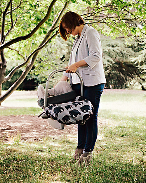 BundleBean GO - Copertura Universale 5-1 da Passeggino - Elefanti - Impermeabile e Termica Cappottine e Rivestimenti