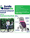 BundleBean GO - Copertura Universale 5-1 da Passeggino - Elefanti - Impermeabile e Termica Cappottine e Rivestimenti