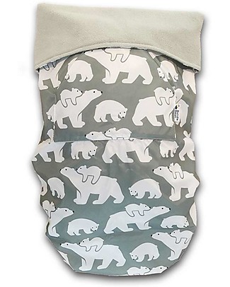 BundleBean GO - Copertura Universale 5-1 da Passeggino - Orsi Polari - Impermeabile e Termica Accessori