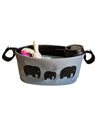 BundleBean Portaoggetti per Passeggino Universale - Elefanti Accessori