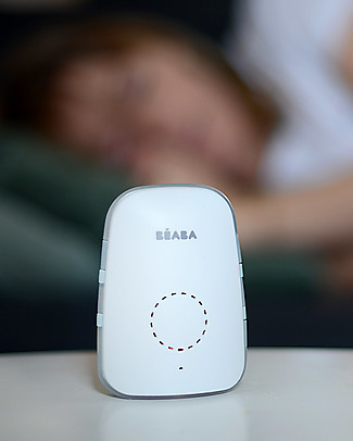 Béaba Audio Baby Monitor SIMPLY ZEN - con Cavo USB + Adattatore Europeo - Tecnologia Zero Emissioni - Semplice e Affidabile con Funzione Luce Notturna Culle e Ceste