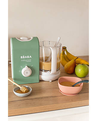 Béaba Babycook® Express Sage Green - Pasti Sani Veloci e Adatti al tuo Bambino che Cresce - Presa Europea Cuoci Pappa_