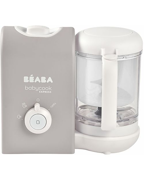 Béaba Babycook® Express Velvet Grey - Pasti Sani Veloci e Adatti al tuo Bambino che Cresce - Presa Europea Cuoci Pappa_