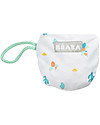 Béaba Bavaglino Evolutivo - Cotone - Cactus - più Lungo e più Largo per una Migliore Protezione Bavagli Classici