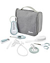 Béaba Beauty Case Completo da Appendere - Azzurro - Tutto il Necessario Sempre a Portata di Mano Kit Toilette Neonato
