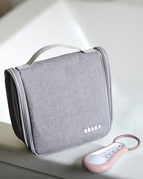 Béaba Beauty Case Completo da Appendere - Rosa - Tutto il Necessario Sempre a Portata di Mano Kit Toilette Neonato