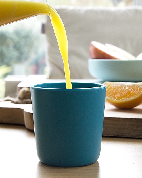 Béaba Bicchiere in Silicone - Blu - Maneggevole e Infrangibile Bicchieri