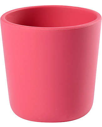Béaba Bicchiere in Silicone - Rosa - Maneggevole e Infrangibile Bicchieri
