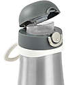 Béaba Borraccia Termica in Acciaio Inossidabile con Manico - 350 ml - Mineral Grey Borracce non Termiche