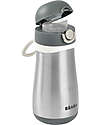 Béaba Borraccia Termica in Acciaio Inossidabile con Manico - 350 ml - Mineral Grey Borracce non Termiche
