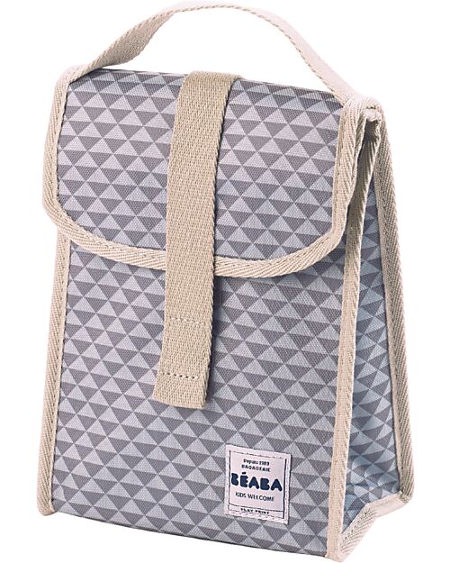 Béaba Borsa Cambio Geneva II - Play Print - Grigio e Corallo - Con Pochette e Borsa Termica! Borse Cambio