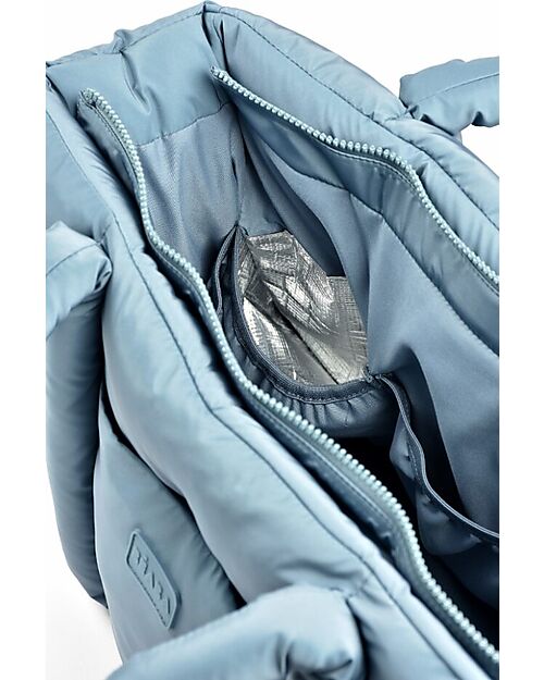Béaba Borsa Cambio Trapuntata - Baltic Blue - Include Fasciatoio e Ganci per il Passeggino Borse Cambio