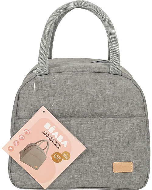 Béaba Borsa Porta Pranzo Termica - 5L - Spaziosa e Facile da Trasportare -  Heather Grey Contenitori Termici