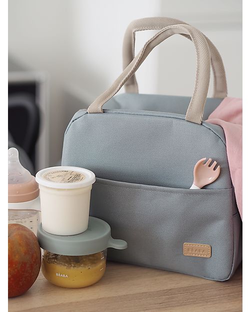 Béaba Borsa Porta Pranzo Termica - 5L - Spaziosa e Facile da Trasportare - Verde Salvia Contenitori Termici