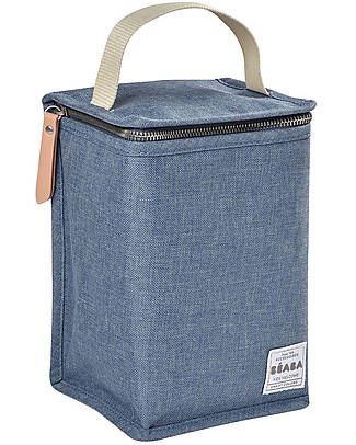 Béaba Borsa Termica Porta Pranzo - Blu - Materiale Flessibile Contenitori Termici
