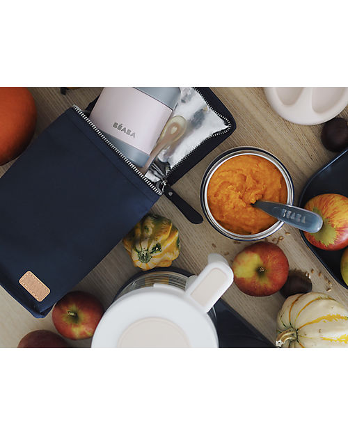 Béaba Borsa Termica Porta Pranzo - Blu Scuro - Materiale Flessibile Contenitori Termici
