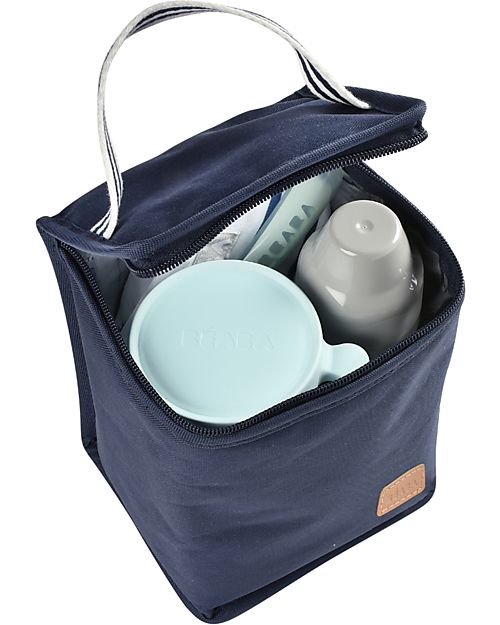 Béaba Borsa Termica Porta Pranzo - Blu Scuro - Materiale Flessibile Contenitori Termici