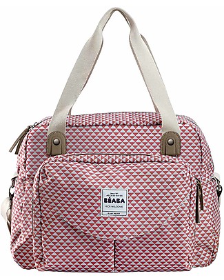 Béaba Borsa Versatile da Passeggino Genève II - Play Print - Marsala - Una Borsa per Tante Funzioni Borse Cambio