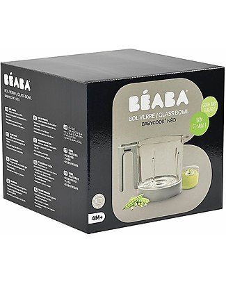 Béaba Ciotola in Vetro Ricambio Originale per Babycook Neo - Grigio Cuoci Pappa_