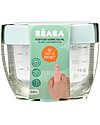 Béaba Contenitore Graduato in Vetro di Alta Qualità con Tappo Ermetico - Blu - 150 ml Contenitori per Alimenti