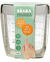 Béaba Contenitore Graduato in Vetro di Alta Qualità con Tappo Ermetico - Grigio - 250 ml Contenitori per Alimenti