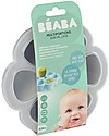 Béaba Contenitore Multiporzione in Silicone - Grigio - 6x90 ml - Perfetto per Risparmiare Tempo Contenitori per Alimenti