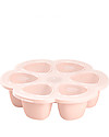 Béaba Contenitore Multiporzione in Silicone - Rosa - 6x90 ml - Perfetto per Risparmiare Tempo Contenitori Termici