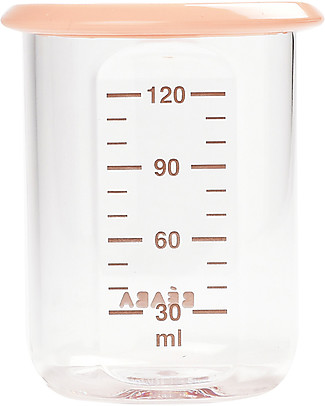 Béaba Contenitore per Alimenti di Alta Qualità - Baby - Rosa - 120 ml - Resiste alle Alte e Basse Temperature Contenitori Latte e Snack