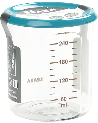 Béaba Contenitore per Alimenti di Alta Qualità - Maxi - Blu - 240 ml - Resiste alle Alte e Basse Temperature Contenitori Latte e Snack