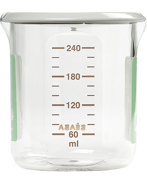 Béaba Contenitore per Alimenti di Alta Qualità - Maxi - Grigio - 240 ml - Resiste alle Alte e Basse Temperature Contenitori per Alimenti