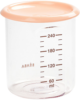 Béaba Contenitore per Alimenti di Alta Qualità - Maxi - Rosa - 240 ml - Resiste alle Alte e Basse Temperature Contenitori Latte e Snack