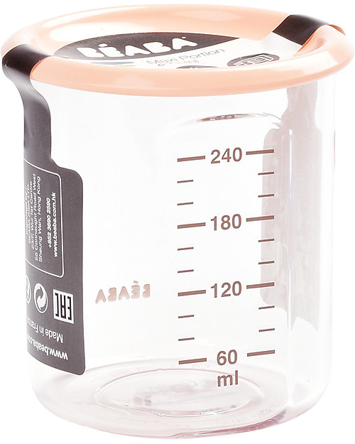 Béaba Contenitore per Alimenti di Alta Qualità - Maxi - Rosa - 240 ml - Resiste alle Alte e Basse Temperature Contenitori per Alimenti