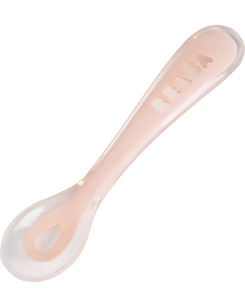 Béaba Cucchiaio in Silicone da Apprendimento - Rosa - da 8 Mesi Posate